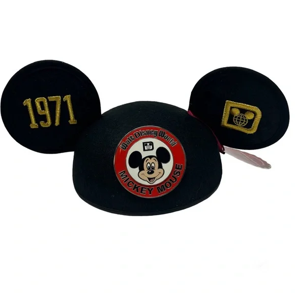 NWT Walt Disney World 40th Anniversary Ear Hat Rare Limited Edition 2011 In Box Amazon.com: Walt Disney World Mickey Mouse Ears Hat Classic  main image 3